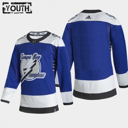 Kinder Eishockey Tampa Bay Lightning Trikot Blank 2020-21 Reverse Retro Authentic